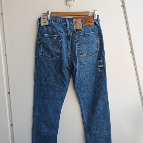 👖BNWT Levi's 501® Cropped Oxnard Athens Break Jean (size 29/ 28) ✨ - Picture 3 of 4